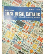 Walthers Model Scale Train Decal Catalog &amp; Railroad Lettering Manual (1978) - $11.07 CAD