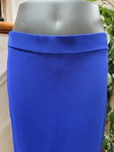 Gabrielle Union Women&#39;s Blue Rayon And Nylon Knee Lenght Skirt Size X-Small - £27.65 GBP