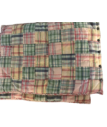 Lauren Ralph Lauren Pair of Pastel Madras Plaid Standard Pillow Shams Bu... - €38,04 EUR