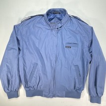 Members Only Jacket Mens Medium Blue Cafe Racer Vintage 80s Band Collar ... - £26.11 GBP