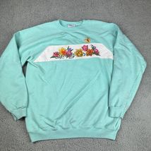 Vintage Spring Garden Sweater Sweatshirt Size XL Blue Adult - €16,22 EUR