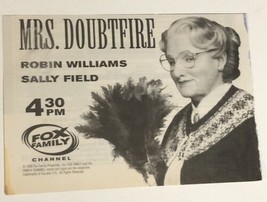 Mrs Doubtfire Tv Guide Print Ad Robin Williams Sally Field Pierce Brosnan TPA17 - £4.67 GBP