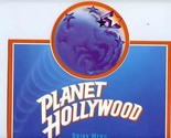 Planet Hollywood Restaurant Die Cut Drink Menu 1990&#39;s - $27.72