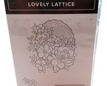 Stampin&#39; UP! Lovely Lattice Stamp Set-New Never Used Flower No. 149730 - $7.08