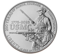 2025-S U.S. Marine Corps 250th Anniversary Uncirculated Half Dollar. - £63.46 GBP