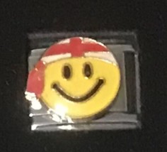 Smiley Face Emoji Wholesale Italian Charm Enamel Link 9MM K60 - £10.63 GBP