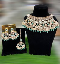 Kundan Indian Jewelry Set All color available One Left Jewelry Set Gold Platedce - $115.82