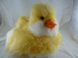 Russ Berrie Waddles Caress Soft Pets Fluffy Duckling Chick Yellow Easter... - £15.49 GBP
