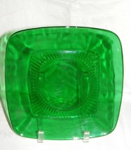 Vintage Anchor Hocking Forest Green Charm Glass Luncheon Plate - $368.72 MXN
