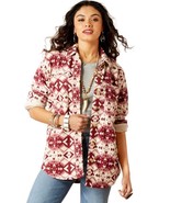 Ariat Womens Fillmore Shirt Jacket Aztec Southwest print size medium Sha... - $109.34 CAD