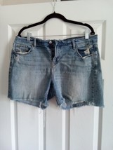 Old Navy Women Distress Light Wash Jean Shorts Size 14 BOX-C AM  - £14.91 GBP