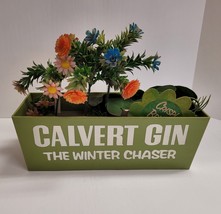 Vintage Calvert Gin Liquor Rare Planter Plants Flowers Bartop Advertising 1950&#39;s - £141.44 GBP