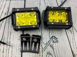 2PCS 4 Inch 60W Led Pods Off Road Light Pods White Amber Strobe 6 Modes - $32.29