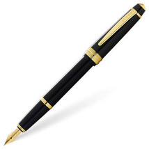 Cross Cross Bailey Light Gloss Fountain Pen (Black & Gold) - Med. - £37.14 GBP