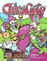 China Gate Arcade Flyer Original NOS Retro Video Game Artwork Romstar 1988 - £9.38 GBP