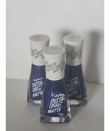 3 Sally Hansen Insta Dri Nail Polish #013 Blue Steel - $288.63 MXN