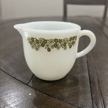 Vintage Pyrex Creamer Tableware by Corning USA Spring Blossom Green Core... - $9.89