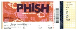 Phish Untorn Concert Ticket Stub July 12 2003 Gorge Amph. George, Washin... - $23.21