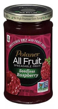Polaner Seedless RASPBERRY All Fruit Spreadable Fruit 10oz Jam Juice Onl... - $9.89