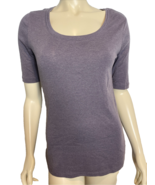 Eddie Bauer Women&#39;s Cotton Tee Shirt Purple Medium - $16.14