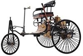 Model Car Transportation Traditional Antique Like 1886 Mercedes Benz Gold - £125.03 GBP