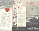 Louisville Kentucky Chamber of Commerce Brochure 1950&#39;s City with the Bi... - $21.75