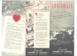 Louisville Kentucky Chamber of Commerce Brochure 1950&#39;s City with the Big Heart - £17.11 GBP