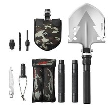 Survival Shovel 11 in 1 Camping Shovel Folding Multitool Portable Compact - $50.36 CAD