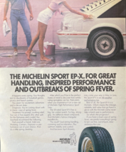 1987 Michelin Vintage Print Ad Sport Ep-X For Tires Great Handling Sprin... - £11.55 GBP