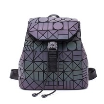 Small Backpack Women Holographic Sequin Backpacks for Teenage Girls Bagpack Draw - £39.16 GBP