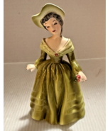 Vintage Napco Lady B2886 Green Dress Figurine Miss Evelyn - $33.33 CAD