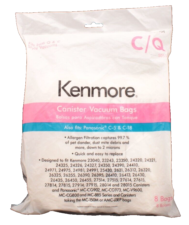 Primary image for Kenmore C/Q Vacuum Cleaner Bags - 20-50104 8-Pack 5055