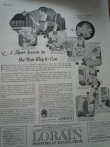 Vintage Lorain Oven Heat Regulator Print Magazine Advertisement 1923 - $10.99