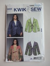 KWIK SEW Sewing Pattern #3666 Women's Jackets 2 Variations UC Sizes 1X - 4X - $8.54