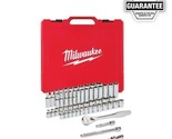 MILWAUKEE 48-22-9008 3/8&quot; Drive 56pc Ratchet &amp; Socket Set - SAE &amp; Metric... - $160.99