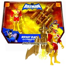 Yr 2009 Dc Batman The Brave And The Bold Figure Set Rocket Blast With Firestorm - £39.30 GBP