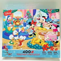 Disney Holiday Together Time 400 Piece Jigsaw Puzzle Baking Mickey Minni... - £16.60 GBP