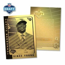 2006 Vince Young Nfl Tennessess Titans Rookie Draft Pick 23K 1000 Only - £4.93 GBP