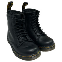 Dr Martens Boots Child 8 Black Leather AirWair Bouncing Soles Youth Unisex 15373 - £32.11 GBP