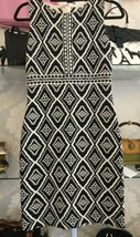 St. John Collection Little Black/White Wool Blend Knit Sheath Dress Sz 2 $900 - £281.26 GBP