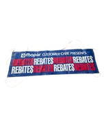 Vintage Mopar Banner 1980s Rebate $$ 9ft Chrysler Dodge Dealership Sign - $172.62 CAD