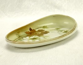 Oval Porcelain Trinket/Candy Dish, Art Deco, Floral Pattern, Vintage RS ... - $29.35