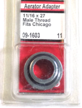  Aerator Adapter 11/16X24 Male Thread-Chicago Brass-Lasco MPN-09-1603-Ch... - $9.25