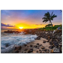 Maui Hawaii Poster Print Wall Art | Maui Tropical Beach Home Decor Gift Hangings - £15.87 GBP