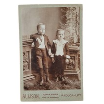 Allison Cabinet Card Photo-Boys Child Paducah Kentucky Children of Elliott 1896 - £11.18 GBP