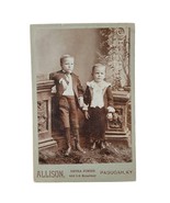 Allison Cabinet Card Photo-Boys Child Paducah Kentucky Children of Ellio... - £11.07 GBP