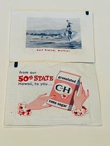 Hawaii CH sugar packet 1960s ephemera advertising C and H surf riding Wa... - $17.77