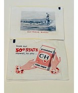 Hawaii CH sugar packet 1960s ephemera advertising C and H surf riding Wa... - £13.97 GBP