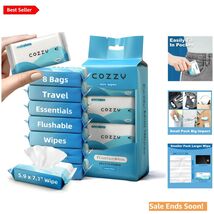 Unscented Travel Wipes - Alcohol-Free, Hypoallergenic &amp; 99.6% Water - 56... - $20.74
