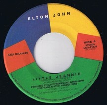 Elton John Little Jeannie 45 rpm Conquer The Sun Canadian Pressing - £3.88 GBP